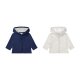lupilu® Baby Sweatjacke, 2 Stück, aus reiner Bio-Baumwolle (marine/hellgrau, 74/80) - B-Ware neuwertig