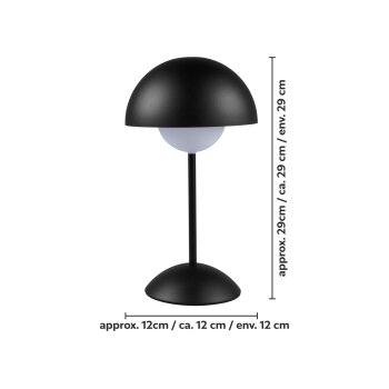 LIVARNO® LED-Akku-Tischleuchte (Schwarz) - B-Ware sehr gut
