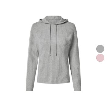 esmara® Damen Gerippter Strickhoodie - B-Ware