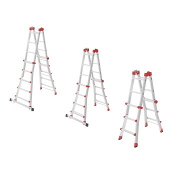 Hailo Alu-Multifunktionsleiter »M80«,...