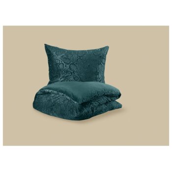 LIVARNO® Plüschbettwäsche, 140 x 200 cm, 70 x 90 cm, grün - B-Ware sehr gut