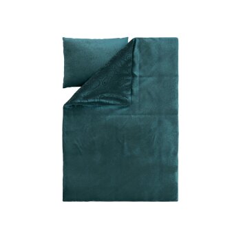 LIVARNO® Plüschbettwäsche, 140 x 200 cm, 70 x 90 cm, grün - B-Ware sehr gut