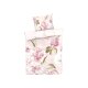 LIVARNO home Renforcé-Bettwäsche, 155 x 220 cm (Floral rosa) - B-Ware neuwertig