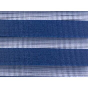 Lichtblick Duo-Rollo Klemmfix, ohne Bohren, verspannt, blickdicht, ab 45 x 150 cm (Blau, 80 x 150 cm) - B-Ware neuwertig