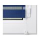 Lichtblick Duo-Rollo Klemmfix, ohne Bohren, verspannt, blickdicht, ab 45 x 150 cm (Blau, 80 x 150 cm) - B-Ware neuwertig