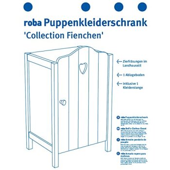 roba Puppenkleiderschrank Fienchen, weiß - B-Ware...