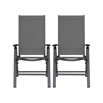 LIVARNO® Alu-Klappsessel »Houston« anthrazit, 2 Stück - B-Ware sehr gut