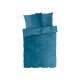 LIVARNO home Plüsch Bettwäsche, 160 x 200 cm, 70 x 80 cm, blau - B-Ware sehr gut
