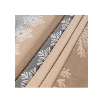 LIVARNO home Bettwäsche, aus Fleece, 240 x 220 cm, Schneeflocken - B-Ware sehr gut