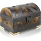 Brynnberg Schatztruhe mit Schloss, Holz, 24 x 16 x 16 cm - B-Ware Transportschaden Kosmetisch