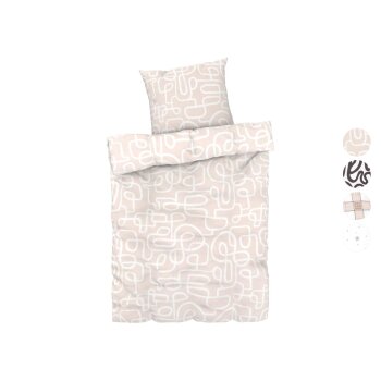 LIVARNO home Mikrofaser-Satin-Bettwäsche, 135 x 200...