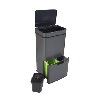 Ribelli Mülleimer 72 L - Grau - B-Ware sonstiges