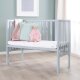 roba 2-in-1 Beistellbett safe asleep, 45 x 90 cm, Holz taupe/grau - B-Ware Transportschaden Kosmetisch