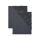 LIVARNO home 2er Set Spannbettlaken, aus Jersey, 180 - 200 x 200 cm, dunkelgrau - B-Ware neuwertig