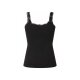 esmara® Damen Gerippte Tops mit Spitze, 3 Stück (Schwarz, L(44/46)) - B-Ware neuwertig