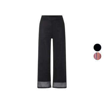 esmara® Damen Wide-Leg-Strickhose, blickdicht...