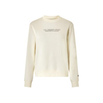 esmara® Damen Sweatpullover / Sweathoodie, mit Baumwolle (Creme, M (40/42)) - B-Ware sehr gut