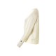 esmara® Damen Sweatpullover / Sweathoodie, mit Baumwolle (Creme, M (40/42)) - B-Ware sehr gut