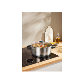 SILVERCREST® Topf, aus Edelstahl, Ø 24 cm,...