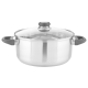 SILVERCREST® Topf, aus Edelstahl, Ø 24 cm, silber - B-Ware Transportschaden Kosmetisch