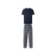esmara Men Herren Pyjama (navy/kariert, XL (56/58)) - B-Ware neuwertig