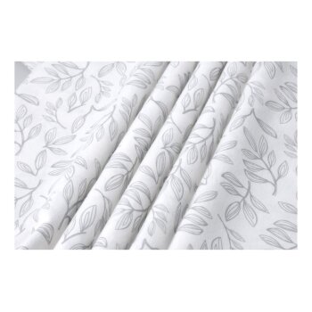 LIVARNO home Bettwäsche, aus Feinbiber, 200 x 200 cm, weiß/Blumen - B-Ware sehr gut