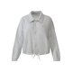 esmara® Damen Sweatjacke mit Bindeband am Saum (Grau, M (40/42)) - B-Ware Beschädigt