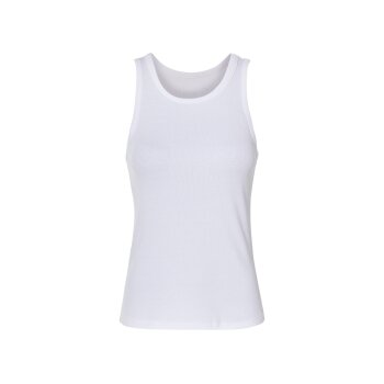 esmara® Damen Ripp Pyjama (weiß/beige, XS (32/34)) - B-Ware neuwertig