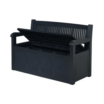 LIVARNO home Gartenbank, B 130 x T 60 x H 85 cm, anthrazit - B-Ware