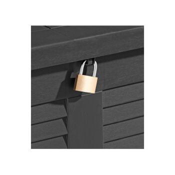 LIVARNO home Gartenbank, B 130 x T 60 x H 85 cm, anthrazit - B-Ware