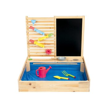 Playtive Sandkasten mit Wasserspielwand, 28-teilig - B-Ware