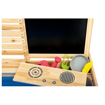 Playtive Sandkasten mit Wasserspielwand, 28-teilig - B-Ware