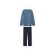 esmara® MEN Herren-Pyjama, L, blau/dunkelblau - B-Ware neuwertig