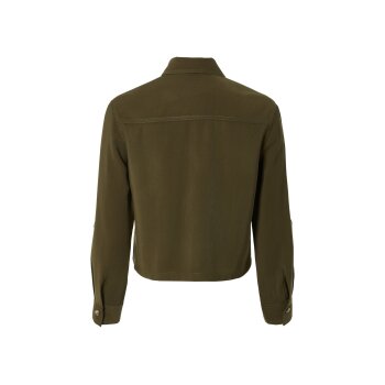 esmara® Damen Hemdjacke in angesagtem Utility-Style (Khaki, 44) - B-Ware neuwertig