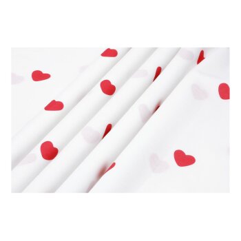 LIVARNO® Bettwäsche, aus Edel-Renforcé, 160 x 200 cm, rote Herzen - B-Ware sehr gut