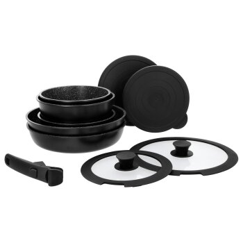 SILVERCREST® Aluguss-Topf- und -Pfannen-Set, 10-teilig - B-Ware gut