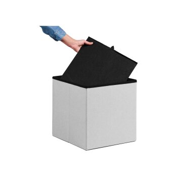 LIVARNO home Sitzhocker (Hellgrau) - B-Ware neuwertig