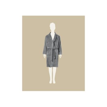 LIVARNO® Damen/Herren Bademantel (Grau, M) - B-Ware neuwertig