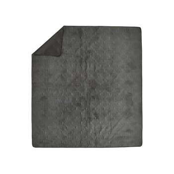 LIVARNO® Tagesdecke Samt 200 x 220 cm (Dunkelgrau) - B-Ware neuwertig