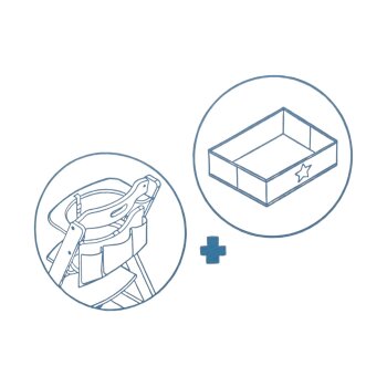 roba Treppenhochstuhl Liv Up, weiß - B-Ware sehr gut