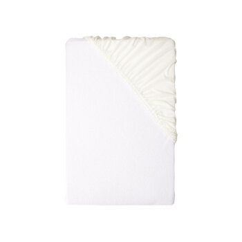 LIVARNO® Jersey-Frottee-Spannbettlaken, 90-100 x 200 cm - B-Ware neuwertig