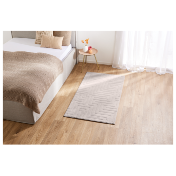 LIVARNO home Teppich Langflor 80 x 150 cm (Creme) - B-Ware Transportschaden Kosmetisch