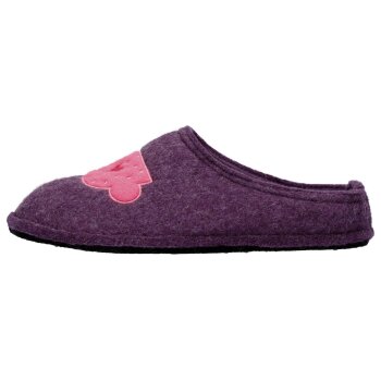 esmara® Damen Filzhausschuhe, mit hohem Wollanteil (Lila, 38) - B-Ware sehr gut