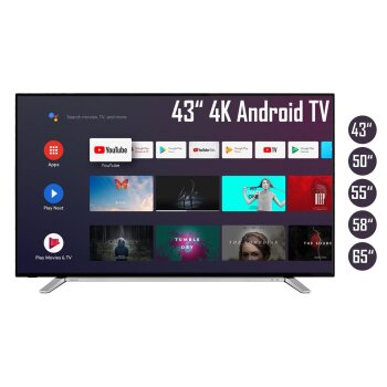 TOSHIBA Android TV Fernseher (Smart TV, 4K UHD mit Dolby...