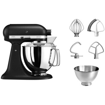 KitchenAid Küchenmaschine 5KSM175PSEBK, schwarz -...