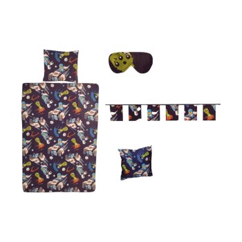 Kinder Bettwäsche, 5-teilig, 140 x 200 cm, 80 x 70...