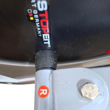 Christopeit Sport Crosstrainer Ergometer EL 5, silber/schwarz/rot - B-Ware Transportschaden