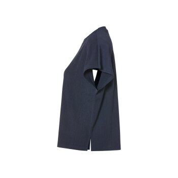 esmara® Damen-T-Shirt mit Crinkle-Optik (Navy, XS(32/34)) - B-Ware neuwertig