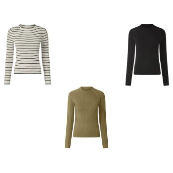 esmara® Damen Gerippter Strickpullover - B-Ware