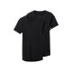 esmara Men Feinripp-Unterziehshirts, 2 Stück (Rundhals, Schwarz, 5/M) - B-Ware neuwertig